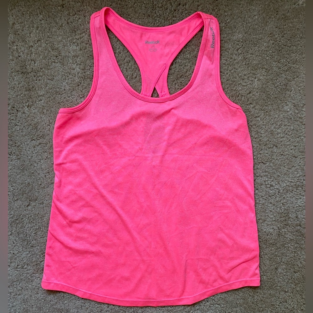 Reebok tank top, neon pink, size L